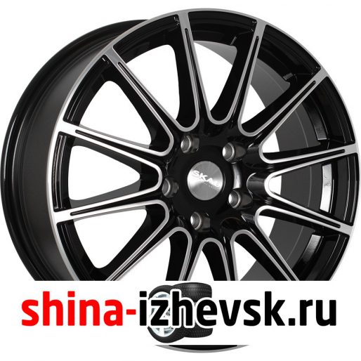 Колесный диск СКАД Le Mans 7.5xR17 5×100 ET36 DIA57.1 черный глянцевый с полированной лицевой поверхностью в Ижевске